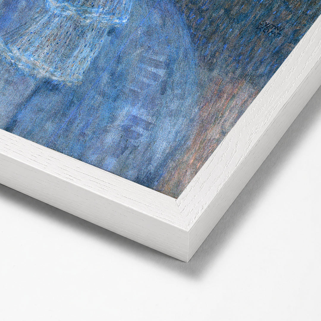 Marie Henneberg by Gustav Klimt white stock paper frame corner detail