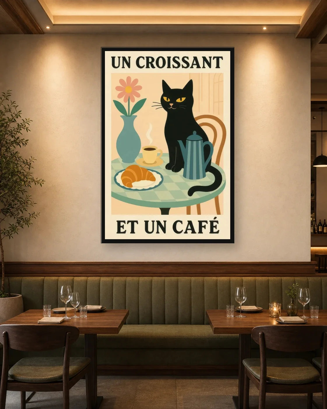 TYP ILL 022 restaurant wall mockup