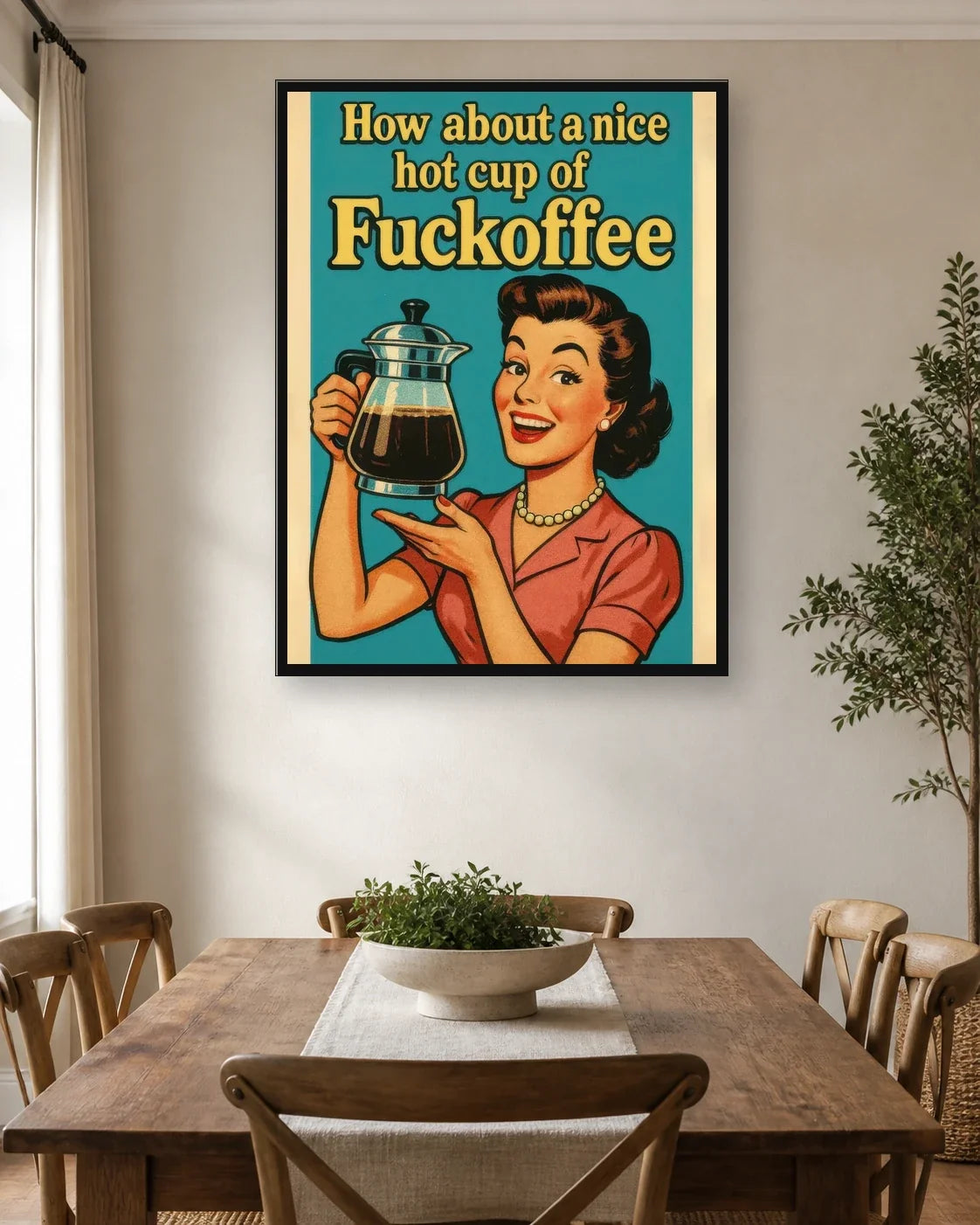 VIN TYP 006 dining room wall mockup