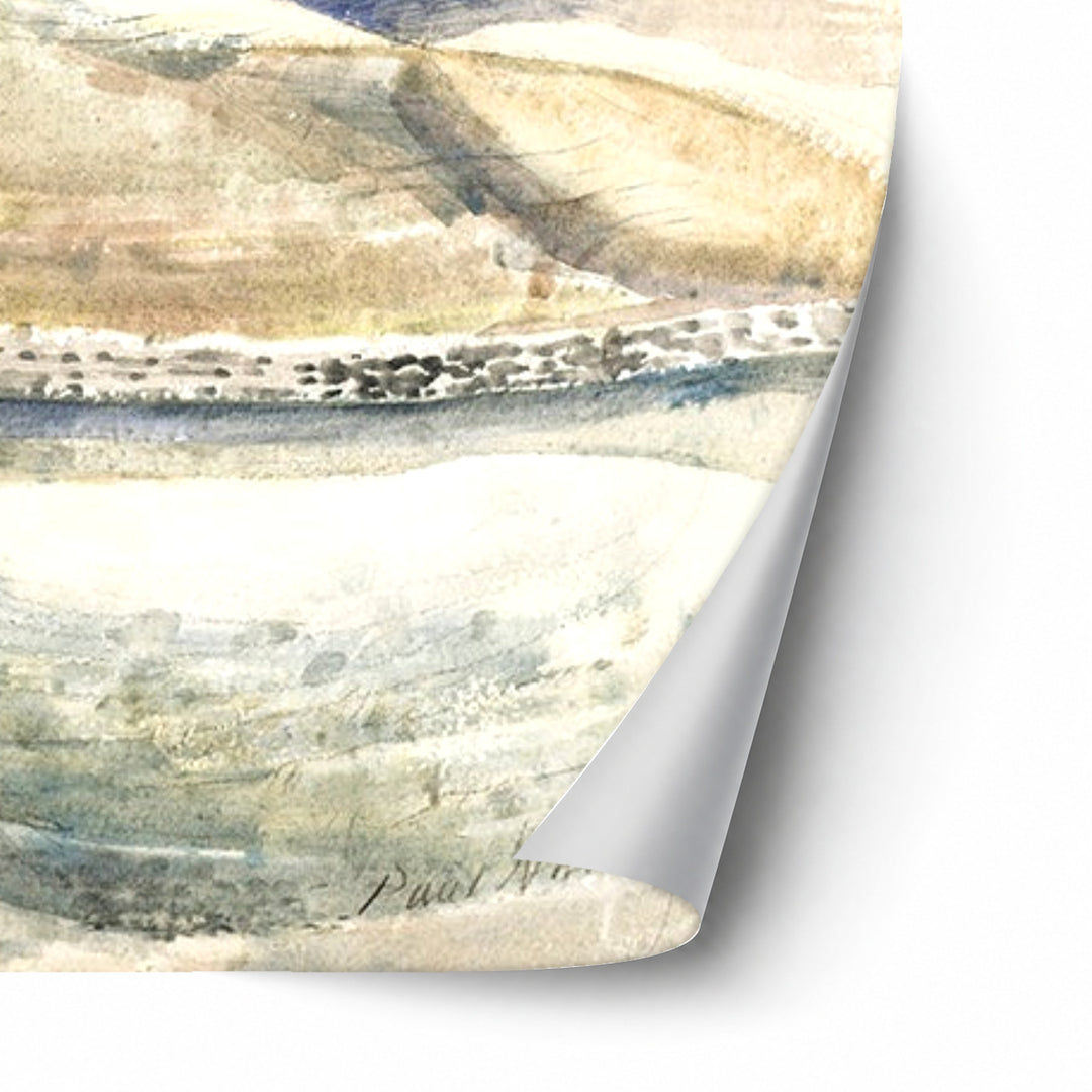 Moonrise over Cleeve Hill by Paul Nash unframed paper print corner detail