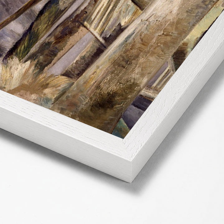 Oxenbridge Pond by Paul Nash white stock paper frame corner detail