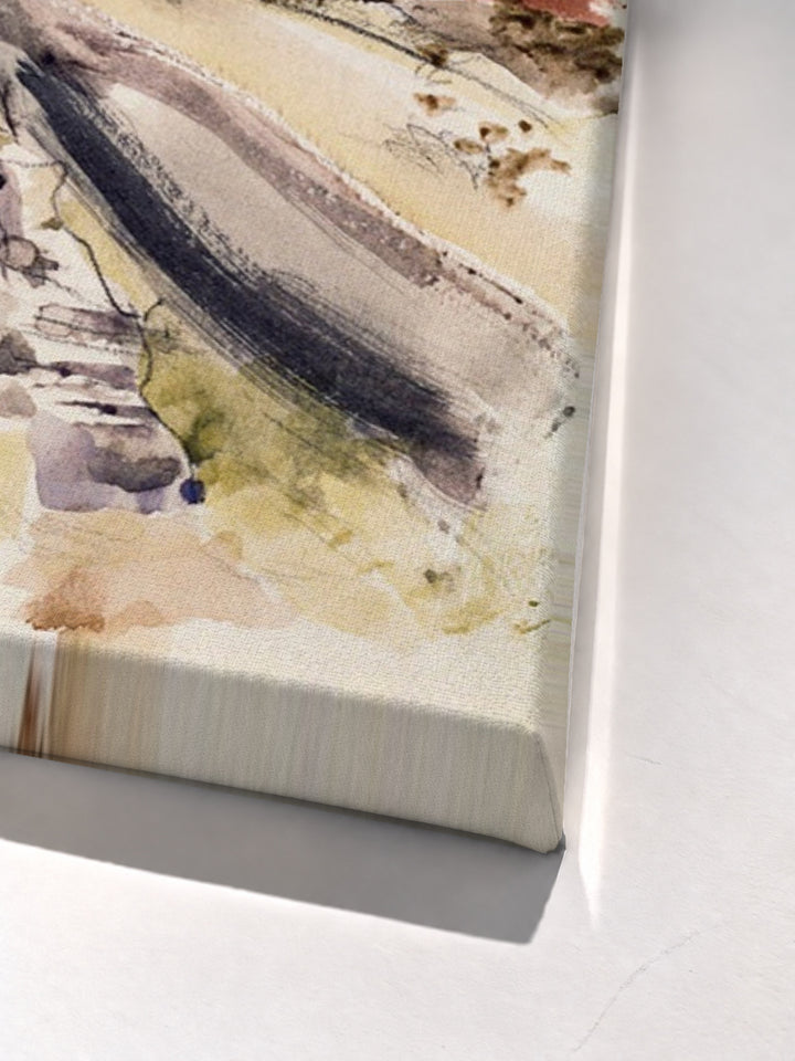 Oxfordshire Landscape by Paul Nash stretched canvas corner detail