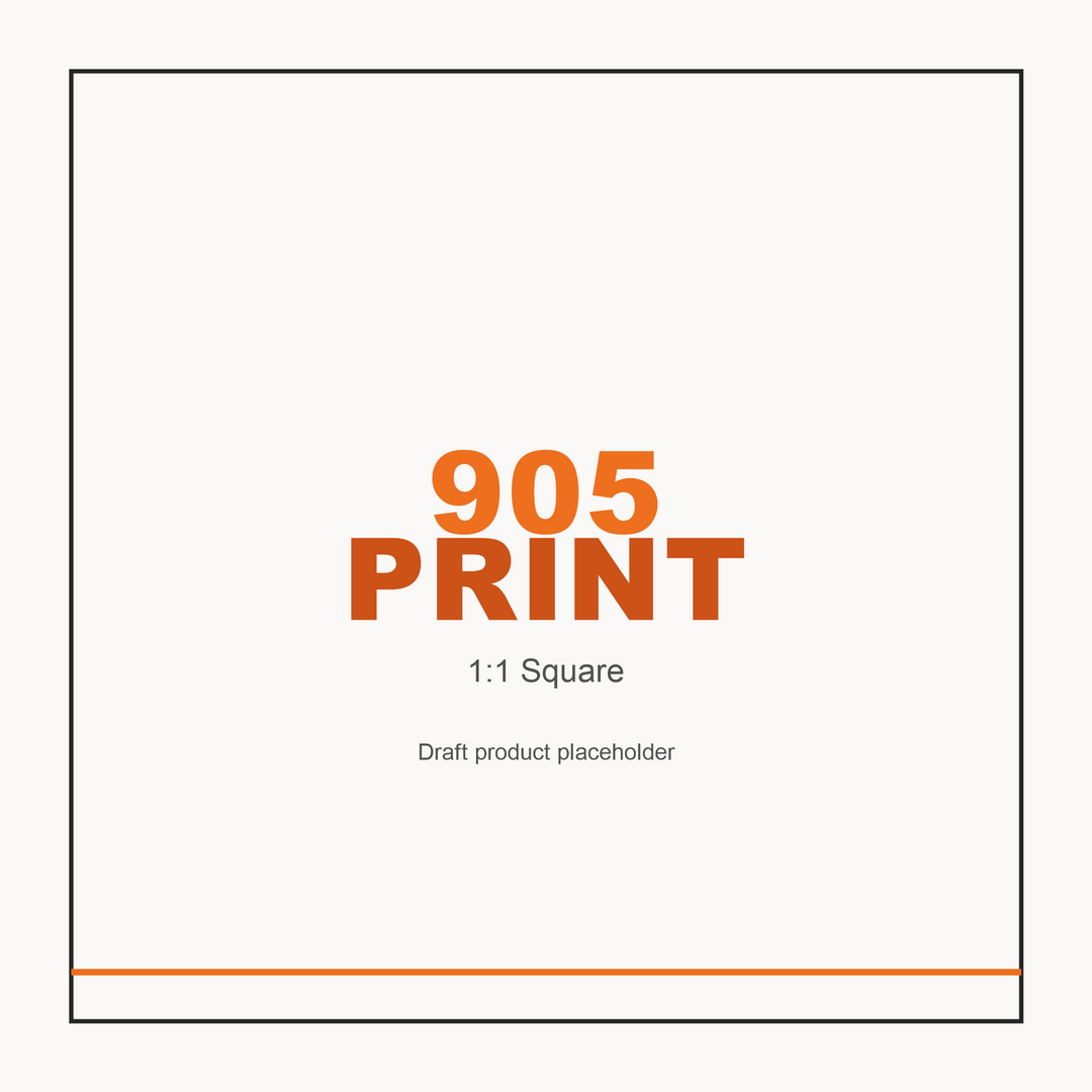 905Print orange placeholder artwork in 1:1 square ratio