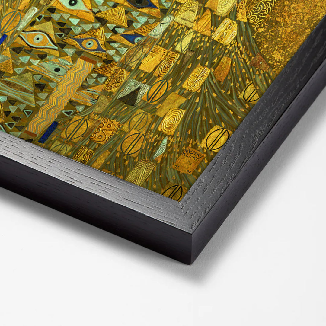 Portrait of Adele Bloch-Bauer I by Gustav Klimt black stock paper frame corner detail