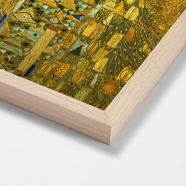 Portrait of Adele Bloch-Bauer I by Gustav Klimt oak stock paper frame corner detail