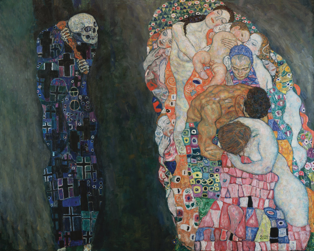Death and Life by Gustav Klimt, customizable wall art print from 905Print