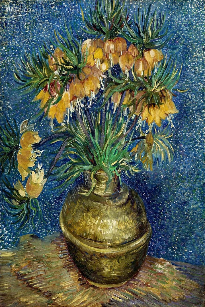 Imperial Fritillaries in a Copper Vase by Vincent van Gogh, customizable wall art print from 905Print