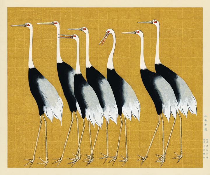 Red-Crowned Crane by Ogata Korin, customizable wall art print from 905Print