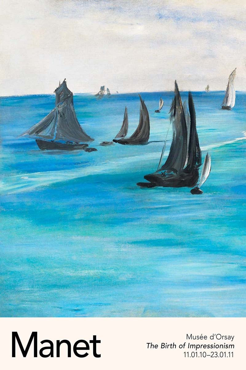 Sea View, Calm Weather by Édouard Manet, customizable wall art print from 905Print