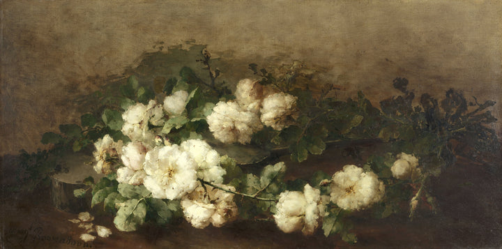 Still Life with Guitar and Roses by Margaretha Roosenboom, customizable wall art print from 905Print