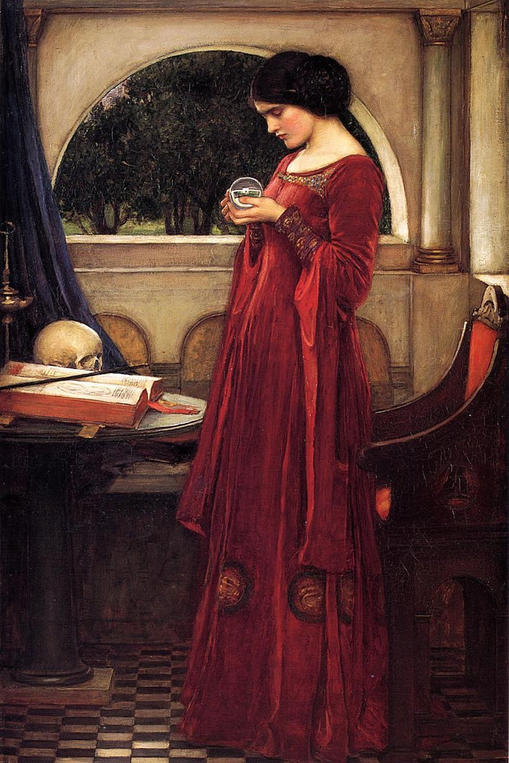 The Crystal Ball by John William Waterhouse, customizable wall art print from 905Print