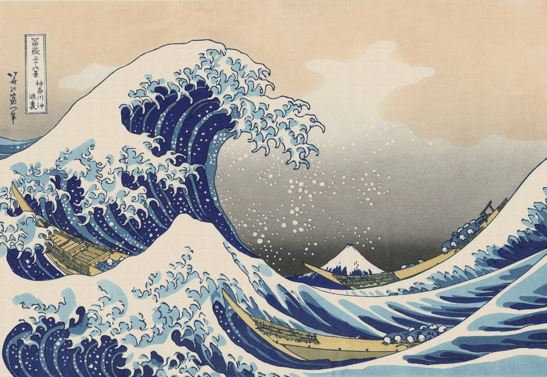 The Great Wave off Kanagawa by Katsushika Hokusai, customizable wall art print from 905Print