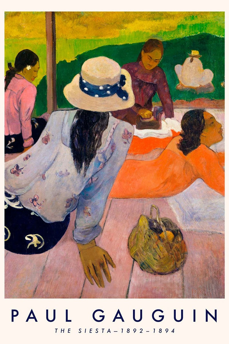 The Siesta by Paul Gauguin, customizable wall art print from 905Print