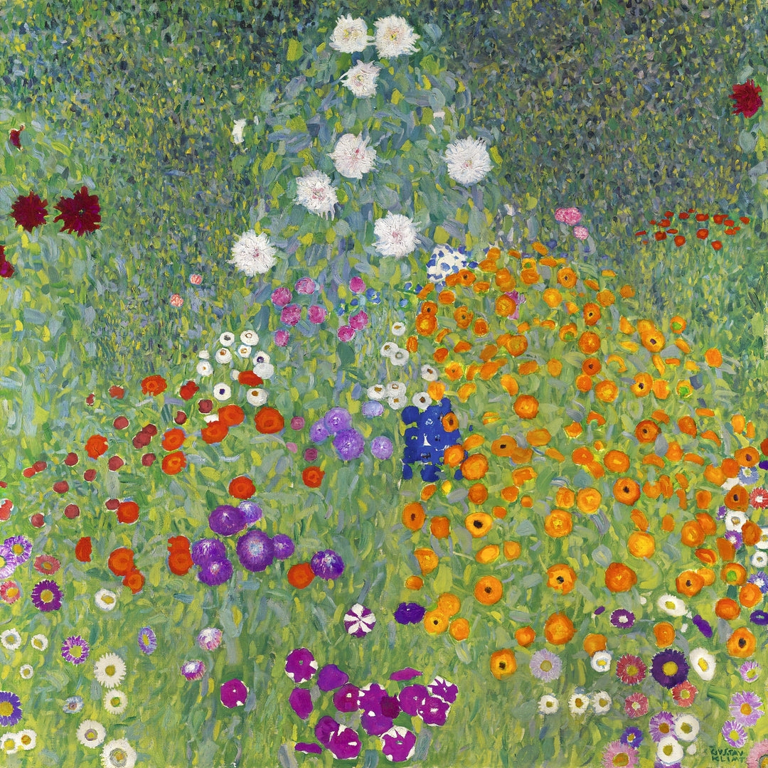 Bauerngarten Flower Garden by Gustav Klimt wall art print from 905Print