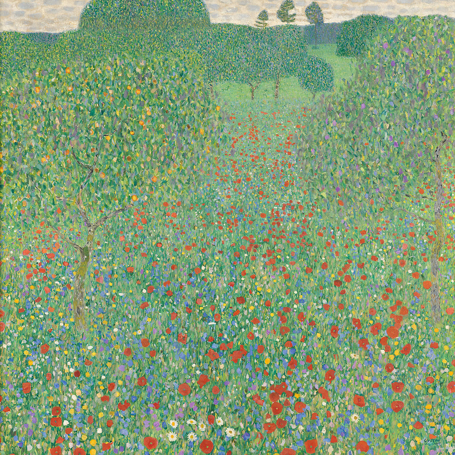 Bluhender Mohn by Gustav Klimt wall art print from 905Print