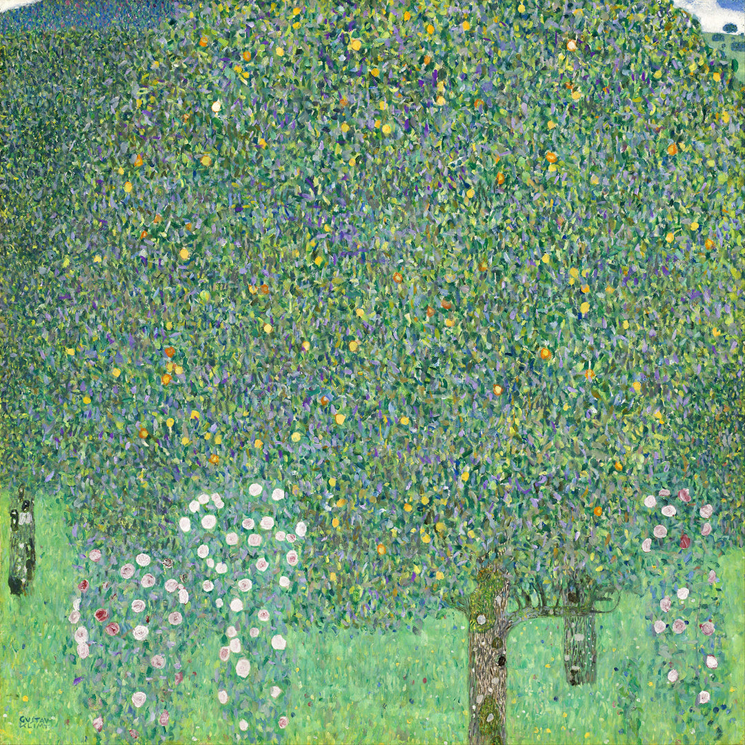 Rosebushes under the Trees by Gustav Klimt wall art print from 905Print