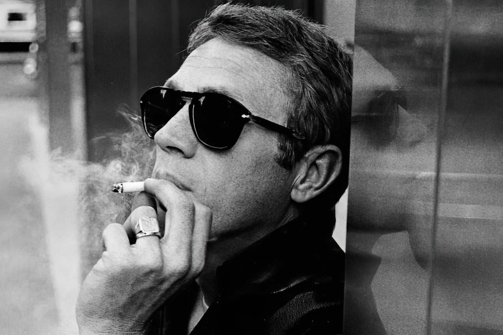Cigarette Mcqueen wall art print from 905Print
