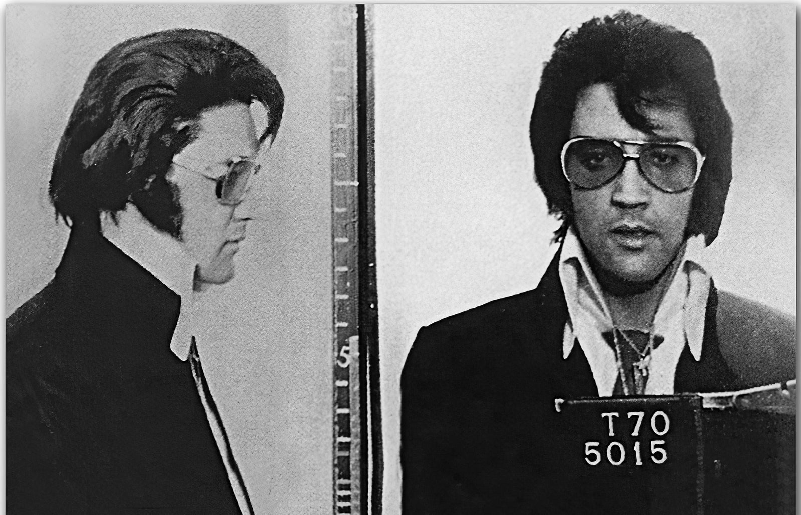 Elvis Presley Police Mugshot wall art print from 905Print