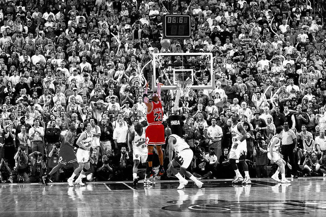 Michael Jordan last shot wall art print from 905Print