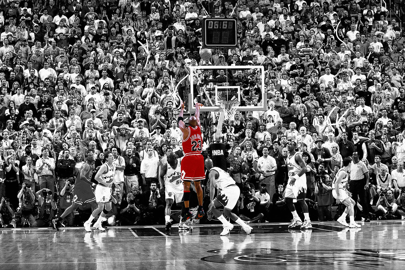 Michael Jordan last shot wall art print from 905Print