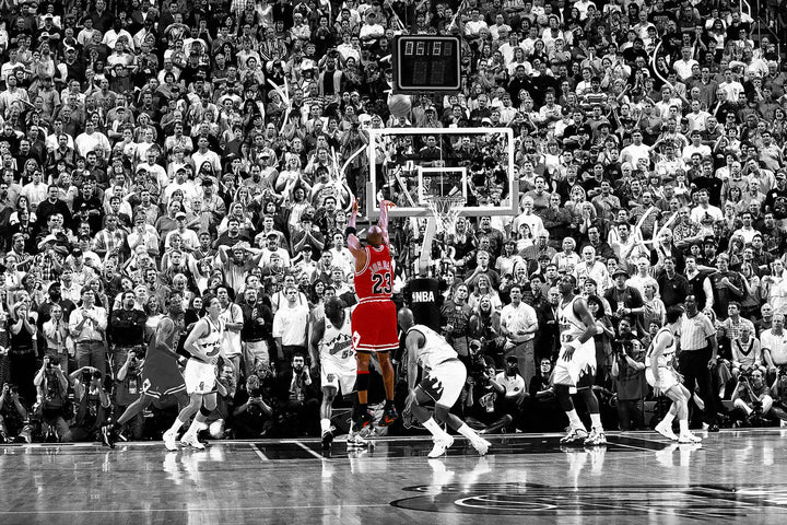 Michael Jordan last shot wall art print from 905Print