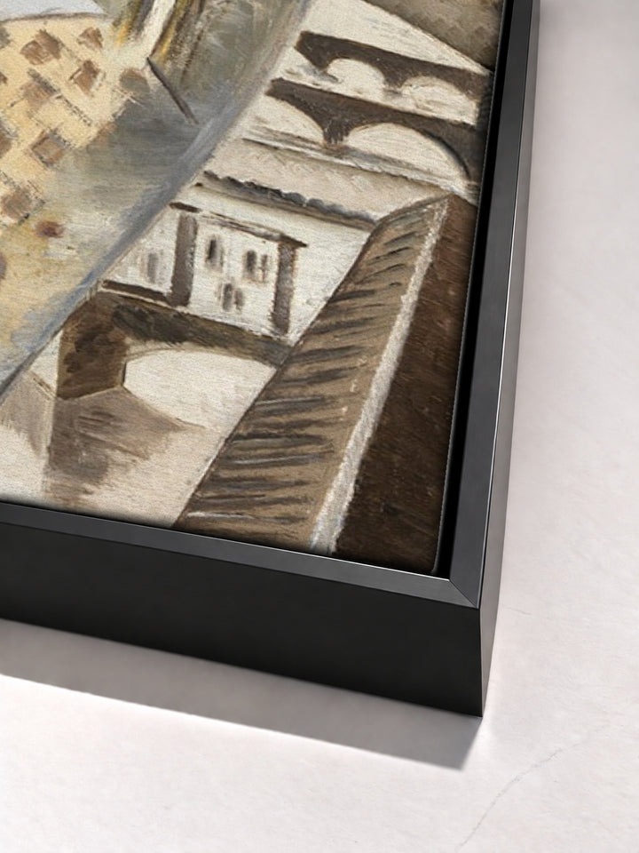Souvenir of Florence by Paul Nash black floater frame corner detail