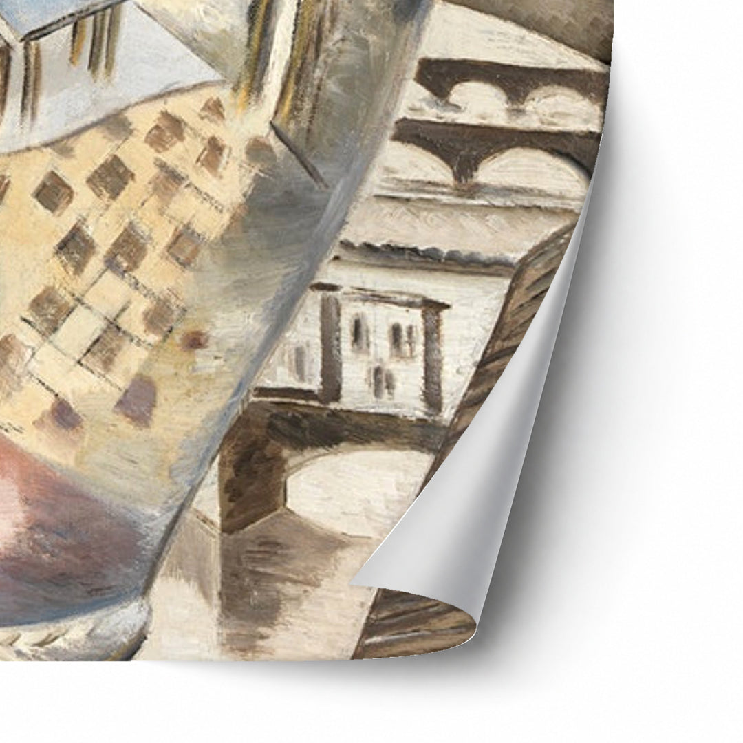 Souvenir of Florence by Paul Nash unframed paper print corner detail