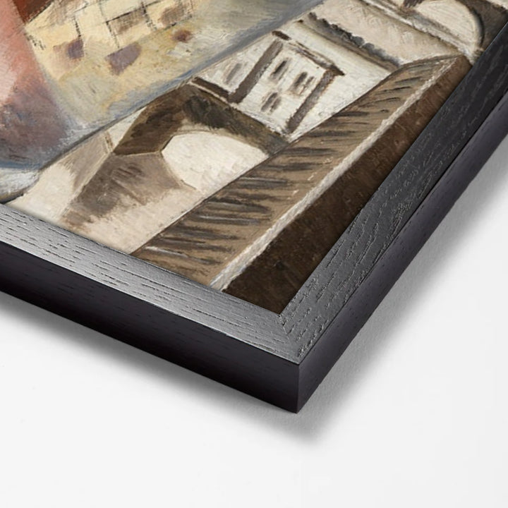 Souvenir of Florence by Paul Nash black stock paper frame corner detail