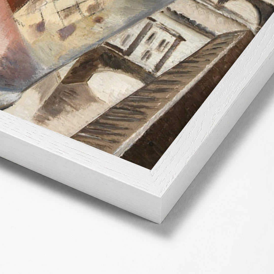 Souvenir of Florence by Paul Nash white stock paper frame corner detail