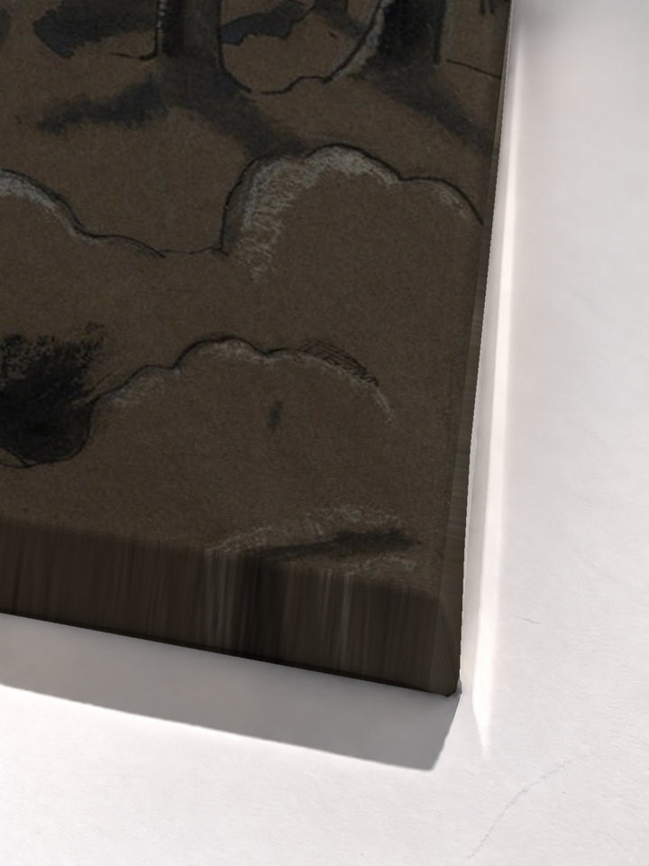 Sunrise, Inverness Copse by Paul Nash stretched canvas corner detail