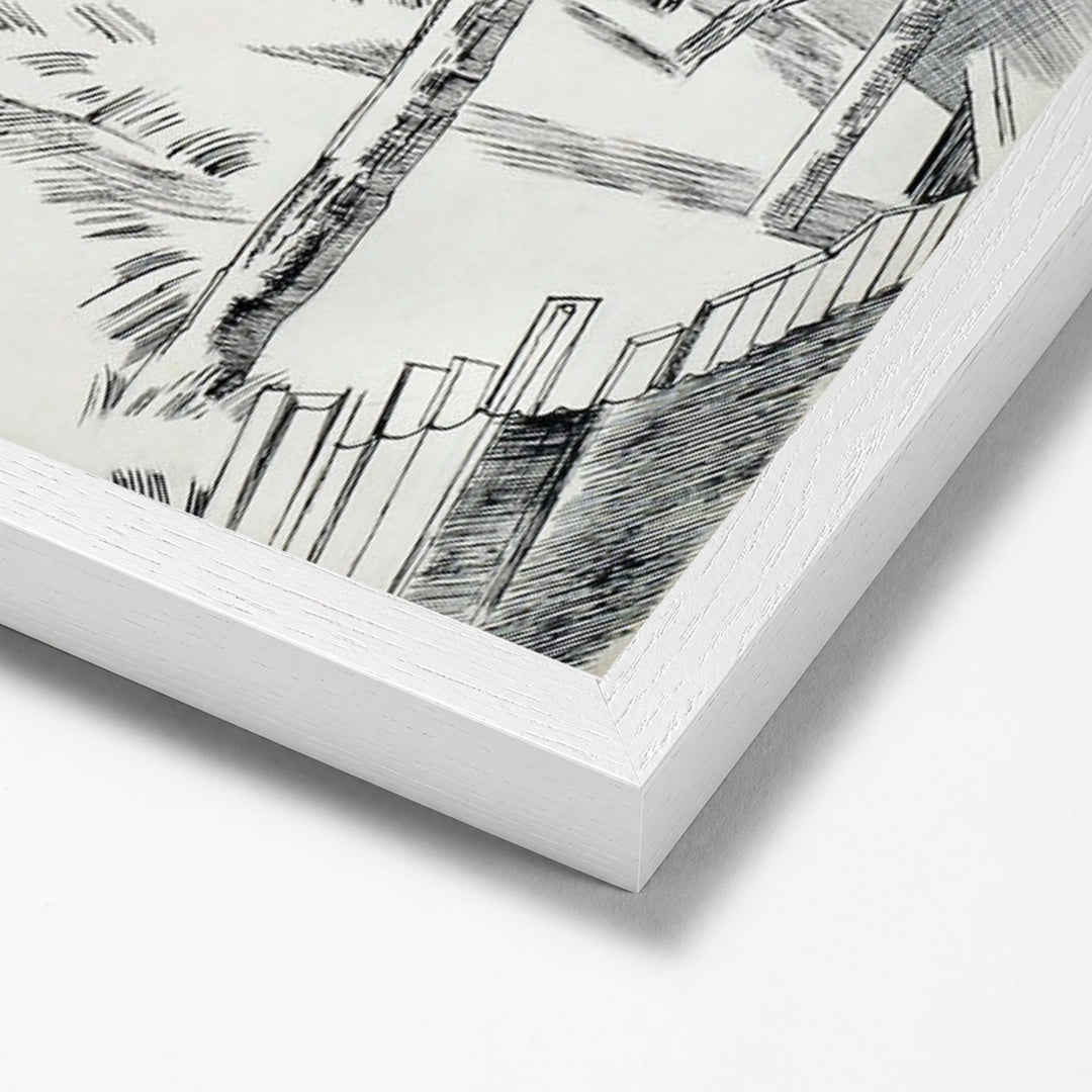 The Orchard by Paul Nash white stock paper frame corner detail