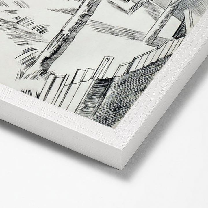The Orchard by Paul Nash white stock paper frame corner detail