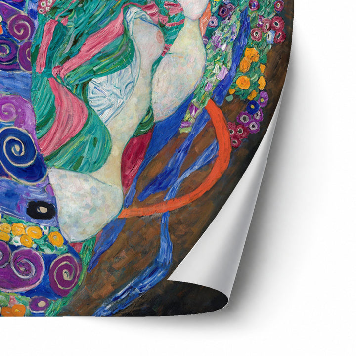 The Virgin by Gustav Klimt unframed paper print corner detail