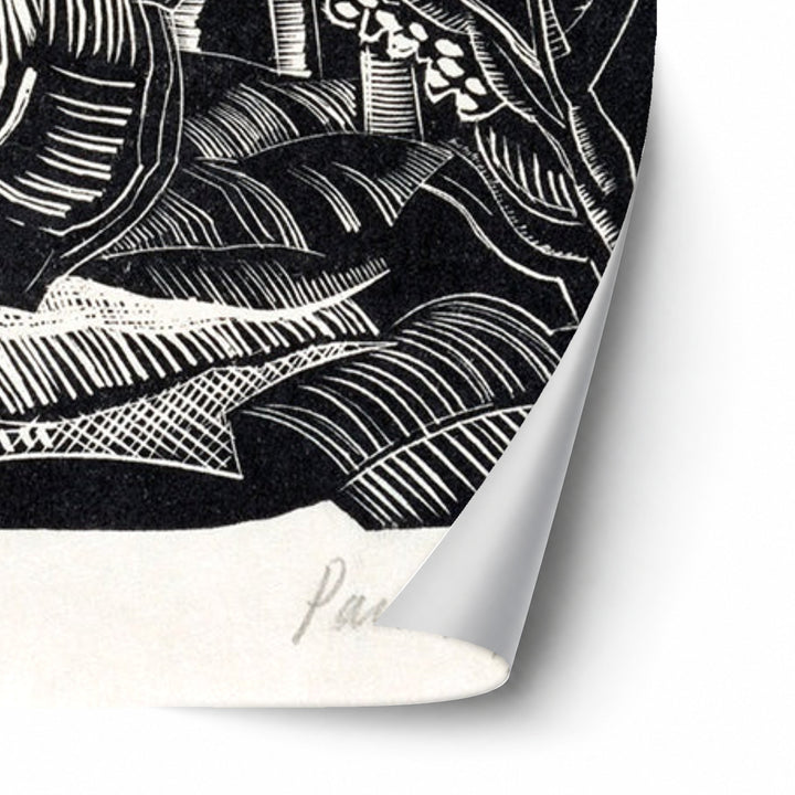 Winter, Hampden (1921) by Paul Nash unframed paper print corner detail