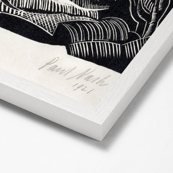 Winter, Hampden (1921) by Paul Nash white stock paper frame corner detail