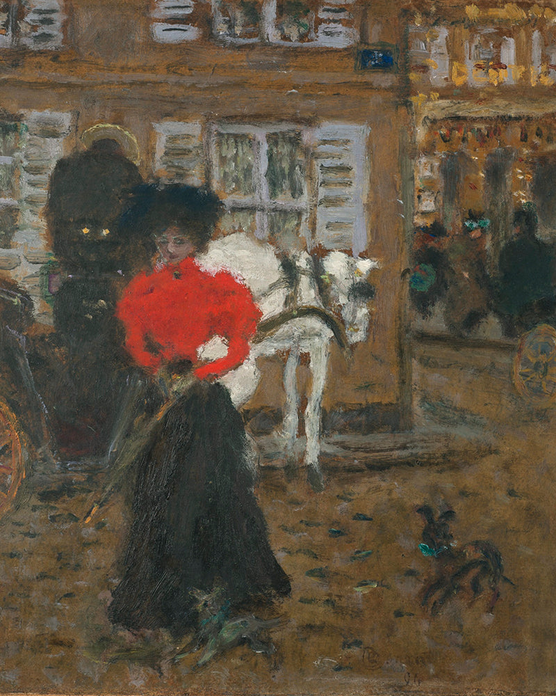 Dans La Rue, La Femme À L'Ombrelle by Pierre Bonnard customizable wall art print from 905Print