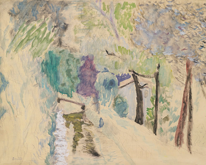 La Route, Paysage Au Cannet by Pierre Bonnard customizable wall art print from 905Print