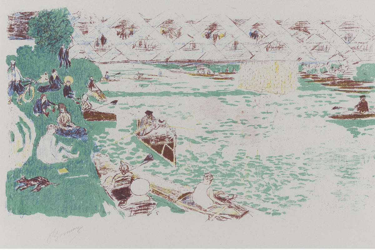 Le Canotage by Pierre Bonnard customizable wall art print from 905Print