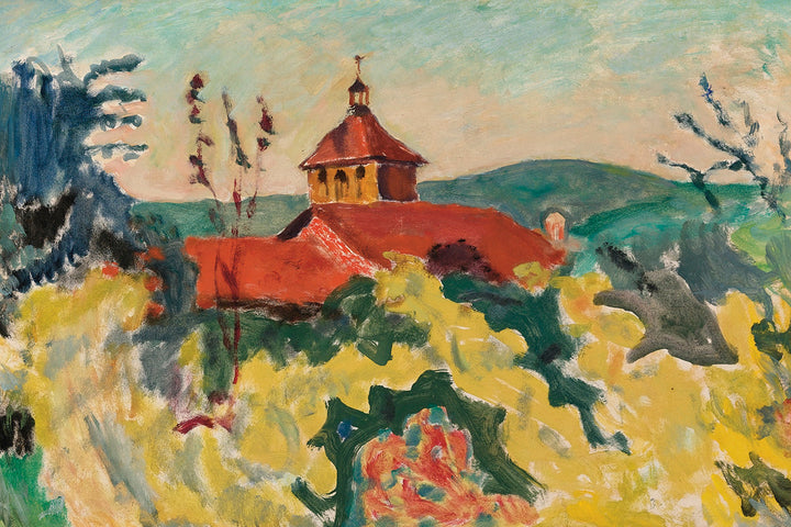 Le Toit Rouge by Pierre Bonnard customizable wall art print from 905Print