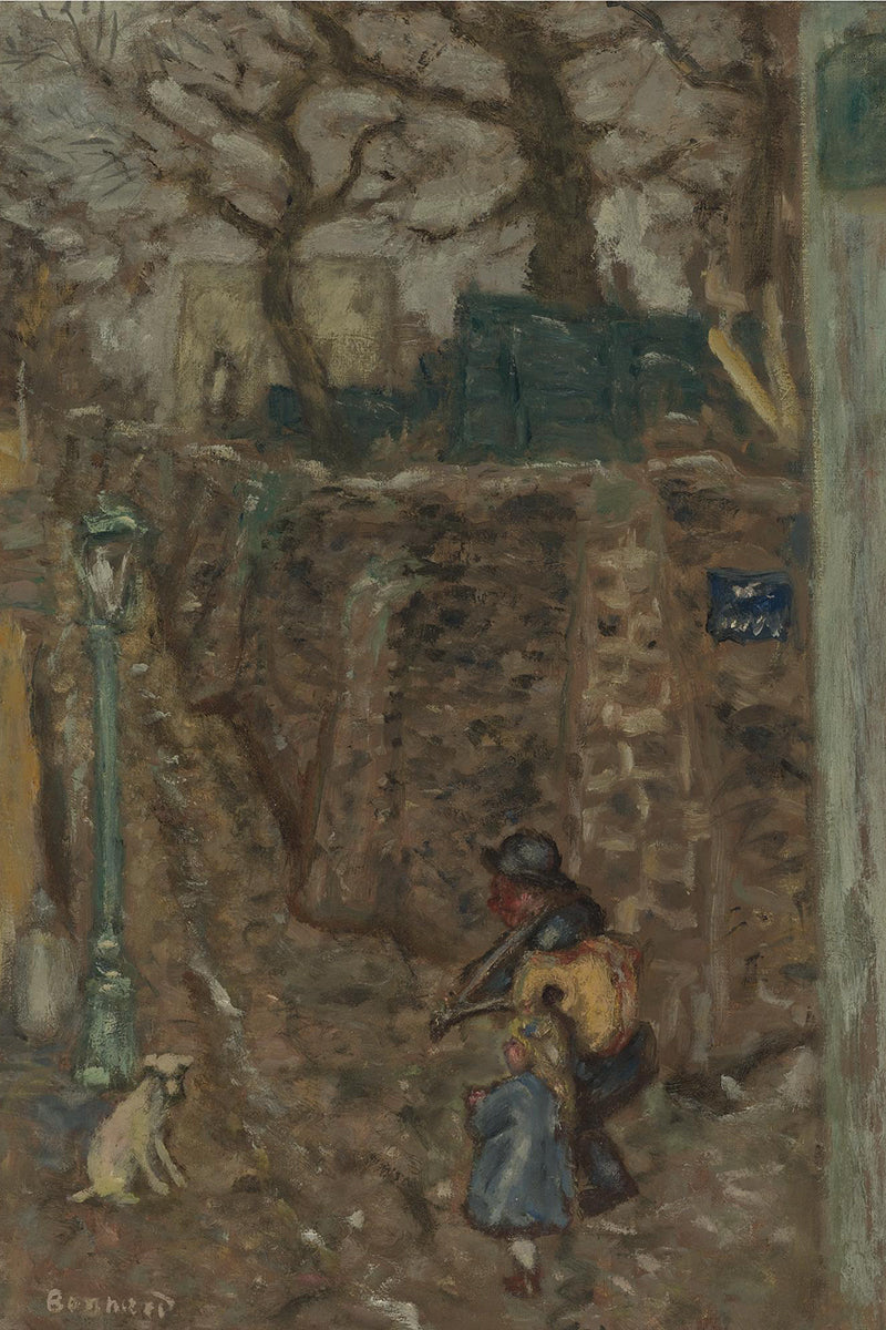Montmartre, Vieil Homme Et Enfant by Pierre Bonnard customizable wall art print from 905Print