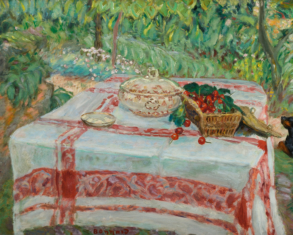 Nature Morte Aux Cerises by Pierre Bonnard customizable wall art print from 905Print