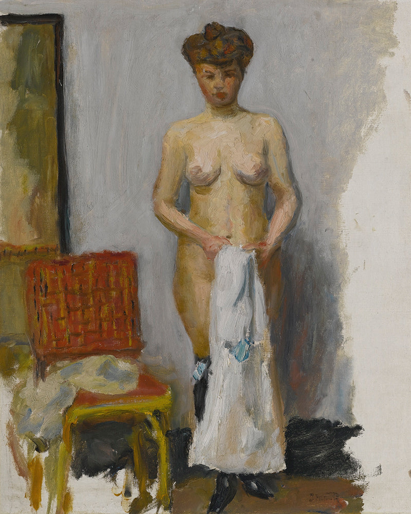 Nu, Chaise Rouge by Pierre Bonnard customizable wall art print from 905Print