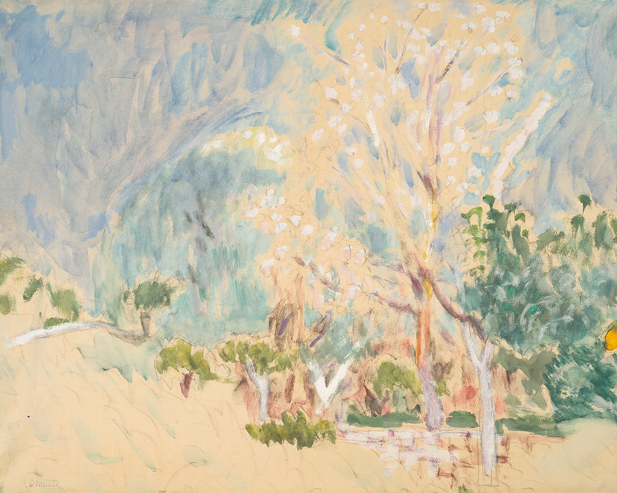 Paysage Au Cannet, Les Arbres Blancs by Pierre Bonnard customizable wall art print from 905Print