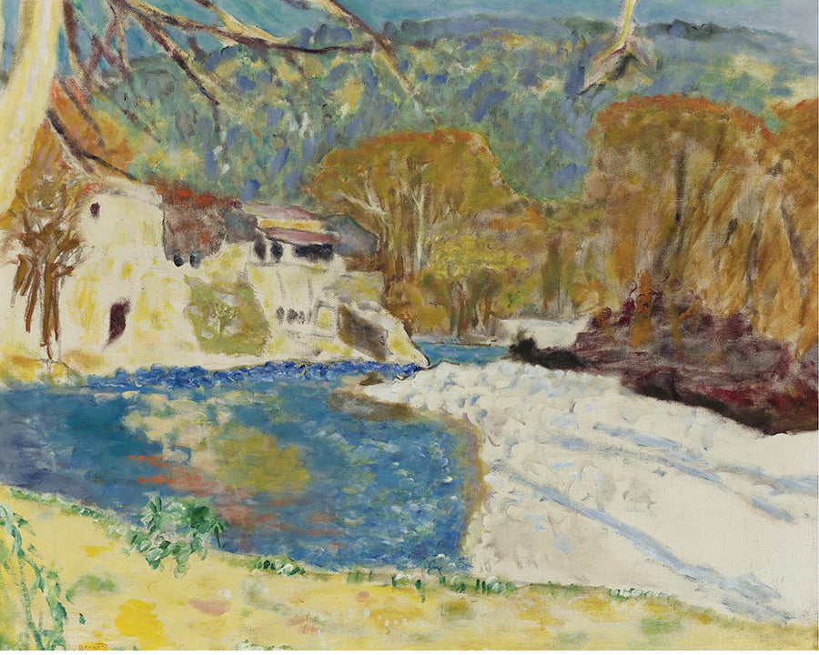 Paysage Blanc À La Rivière by Pierre Bonnard customizable wall art print from 905Print