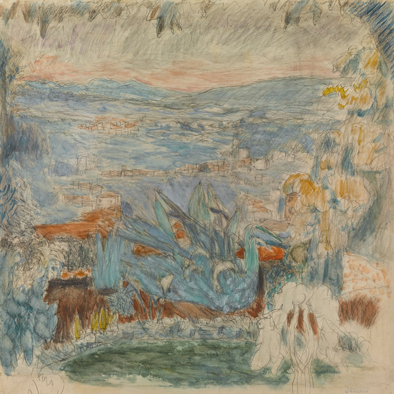 Paysage Du Cannet by Pierre Bonnard customizable wall art print from 905Print