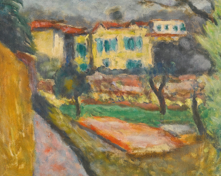 Paysage À La Maison Jaune by Pierre Bonnard customizable wall art print from 905Print
