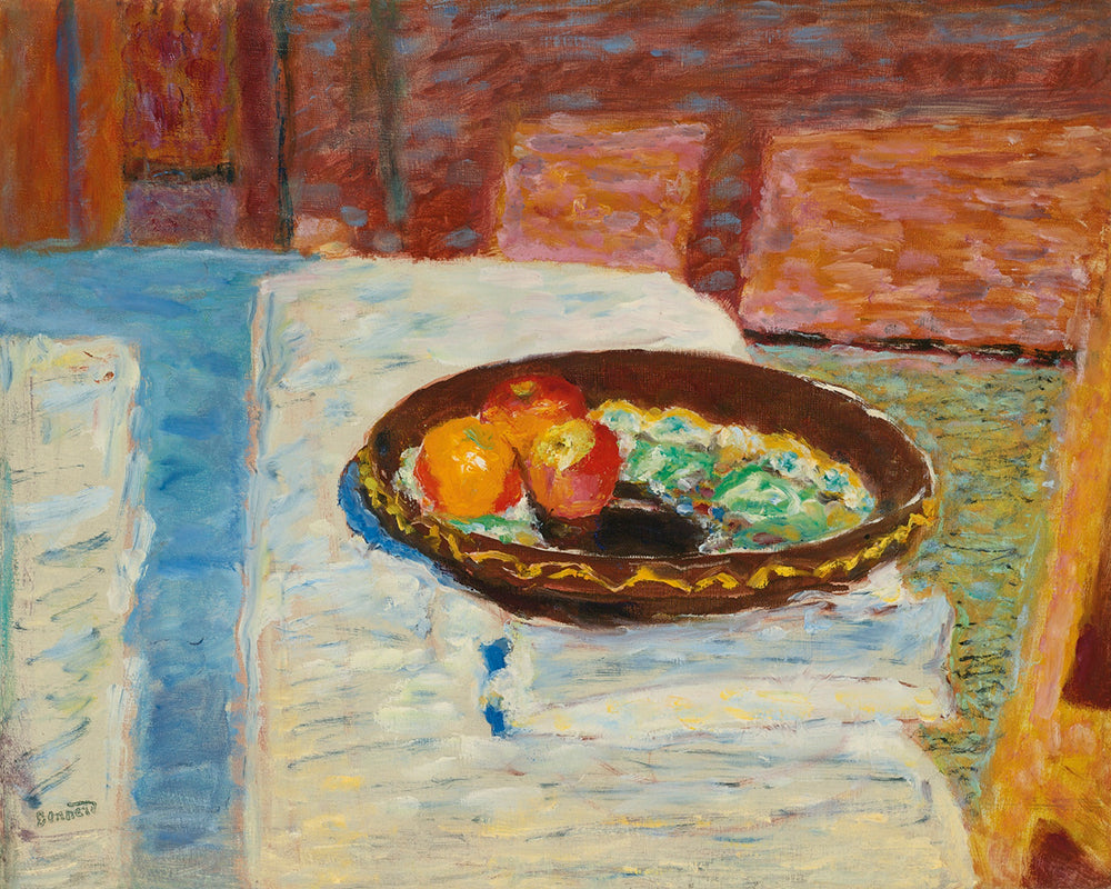 Pommes Dans Un Plat Sur Une Nappe by Pierre Bonnard customizable wall art print from 905Print
