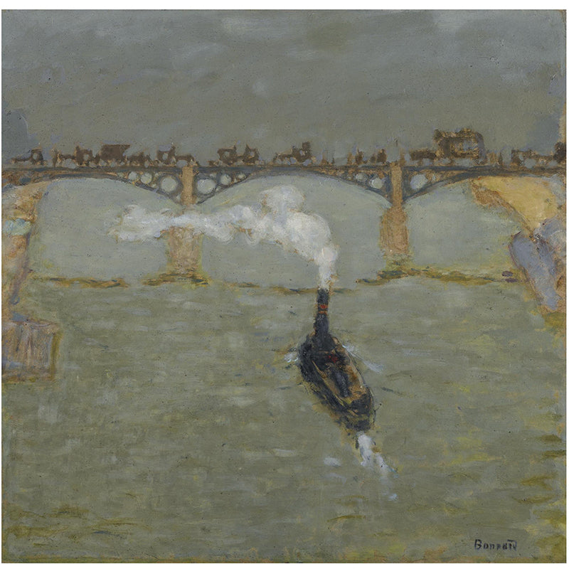 Remorqueur, Pont Sur La Seine by Pierre Bonnard customizable wall art print from 905Print