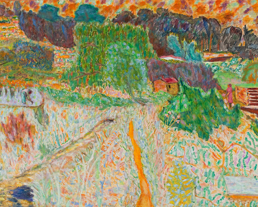 View From The Artist’s Studio, Le Cannet by Pierre Bonnard customizable wall art print from 905Print