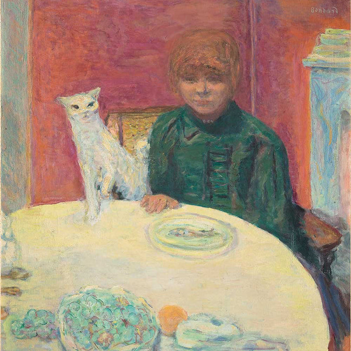 Woman With Cat by Pierre Bonnard customizable wall art print from 905Print